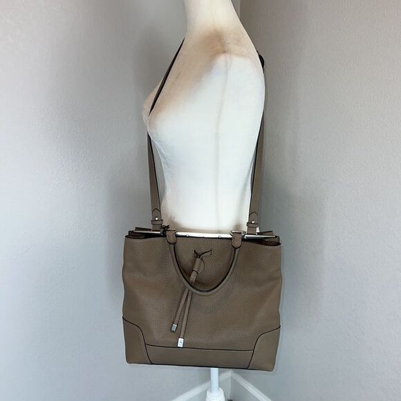 NWT Frye Faye Shoulder Bag- Gray/Taupe - Picture 11 of 11